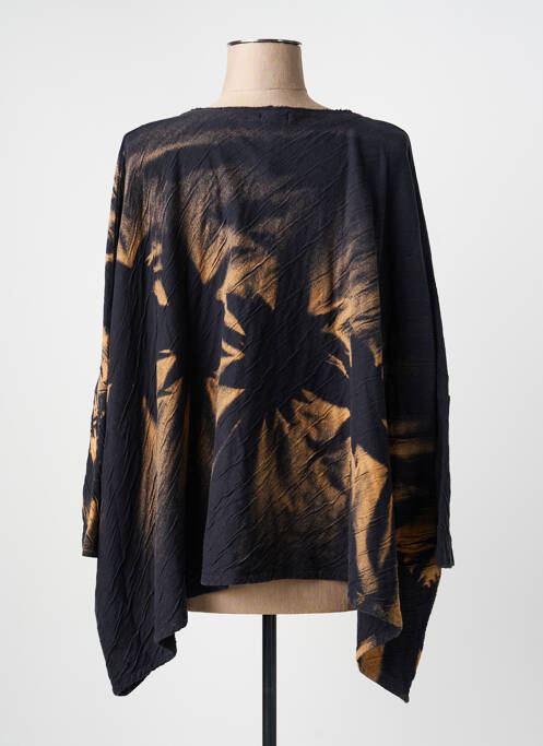 Top imprimeu fantezie mâneci lungi negru GRIZAS femme