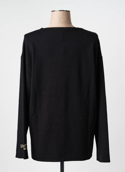 Top guler în v mâneci lungi negru SPORTALM femme