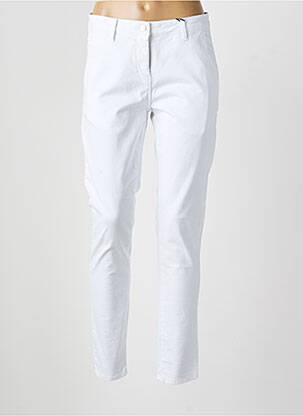 Pantalon slim buzunare alb DELAHAYE femeie