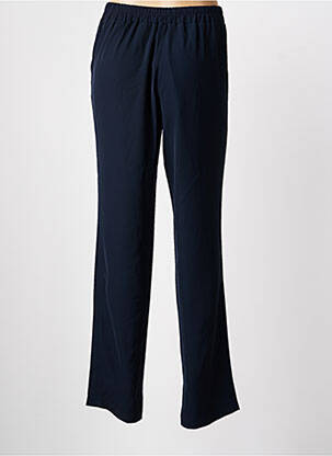 Pantalon drept talie elastică albastru SIGNE NATURE femeie