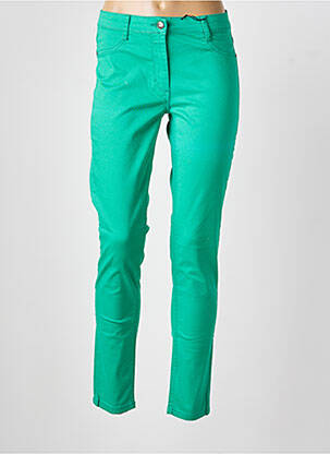 Pantalon 7/8 închidere cu fermoar sub clapetă cu nasturi verde BETTY BARCLAY femeie