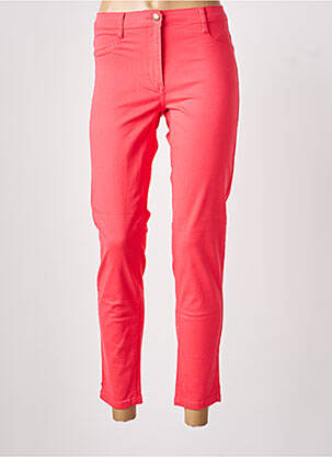 Pantalon 7/8 închidere cu fermoar sub clapetă cu nasturi roșu BETTY BARCLAY femme