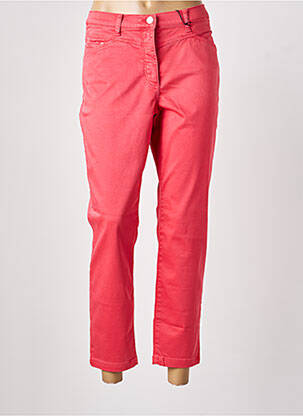 Pantalon 7/8 închidere cu fermoar sub clapetă cu nasturi roșu BETTY BARCLAY femme