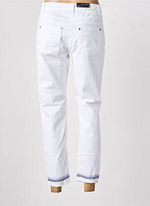 Pantalon 7/8 închidere cu fermoar sub clapetă cu nasturi alb BETTY BARCLAY femeie