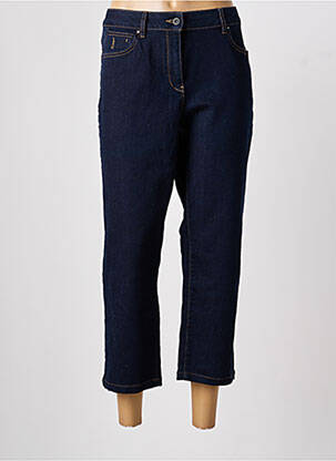 Pantalon trei sferturi croială dreaptă albastru SANDWICH femme