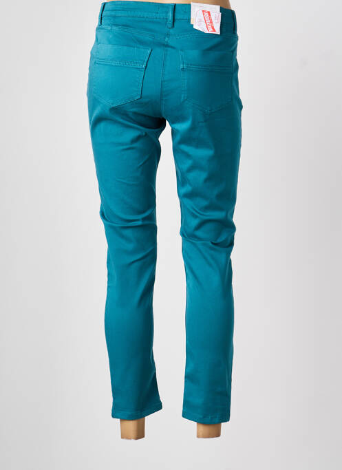 Pantalon drept închidere cu fermoar sub clapetă cu nasturi albastru BETTY BARCLAY femme