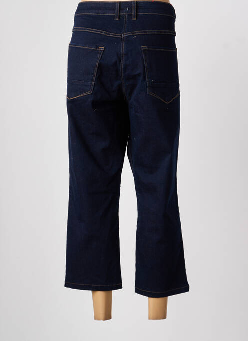 Pantalon trei sferturi croială dreaptă albastru SANDWICH femme