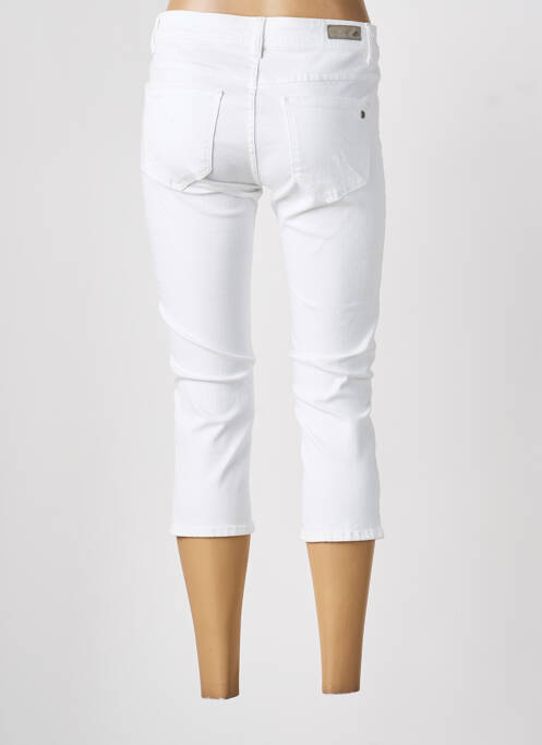 Pantalon trei sferturi buzunare alb S.OLIVER femme