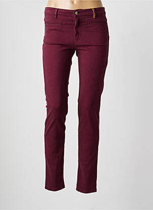 Blugi cu croială slim elasticitate mărime normală roșu COUTURIST femme