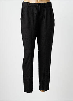 Pantalon slim talie înaltă talie înaltă negru LA FEE MARABOUTEE femeie