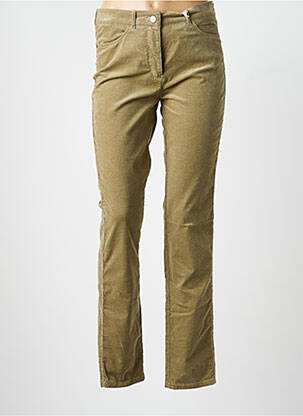 Pantalon slim elasticitate mărime normală verde TONI femme