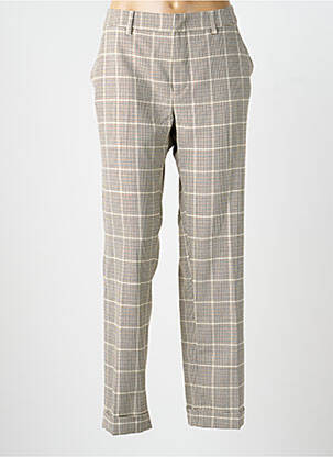 Pantalon drept țesătură crep mărime normală bej SIGNE NATURE femeie