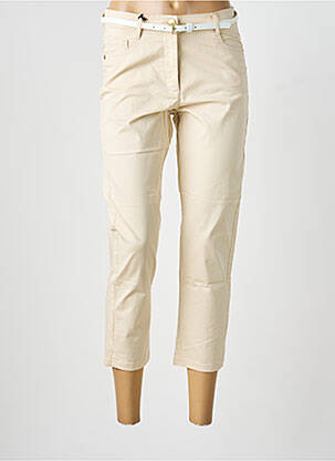 Pantalon trei sferturi țesătură poplin mărime normală bej BETTY BARCLAY femme