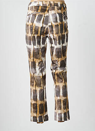 Pantalon 7/8 talie cu cleme mărime normală maro MKT STUDIO femeie