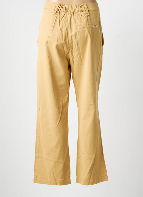 Pantalon drept țesătură poplin mărime normală bej GARCOA femme