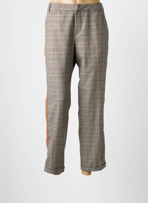 Pantalon 7/8 talie cu cleme mărime normală portocaliu SIGNE NATURE femme