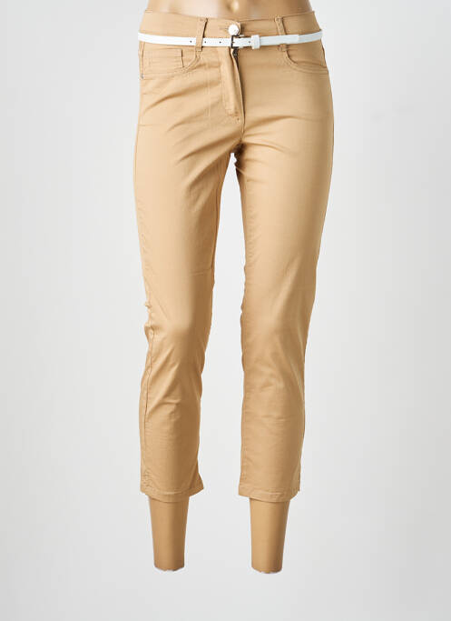 Pantalon trei sferturi elasticitate mărime normală bej BETTY BARCLAY femme