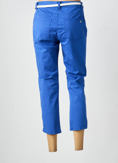 Pantalon trei sferturi țesătură poplin mărime normală albastru BETTY BARCLAY femme