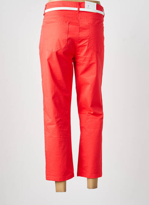 Pantalon trei sferturi țesătură poplin mărime normală roșu BETTY BARCLAY femme