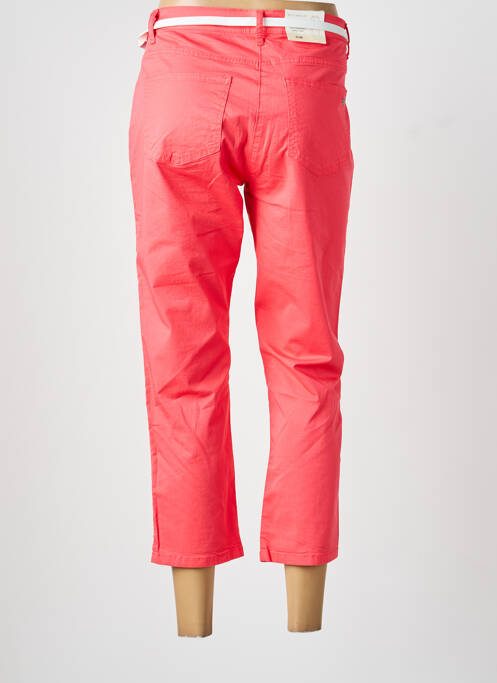 Pantalon trei sferturi țesătură poplin mărime normală roz BETTY BARCLAY femme