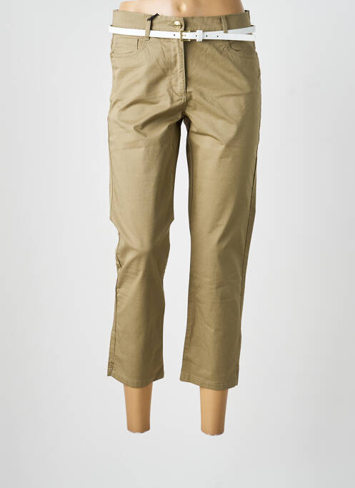 Pantalon trei sferturi elasticitate mărime normală verde BETTY BARCLAY femme