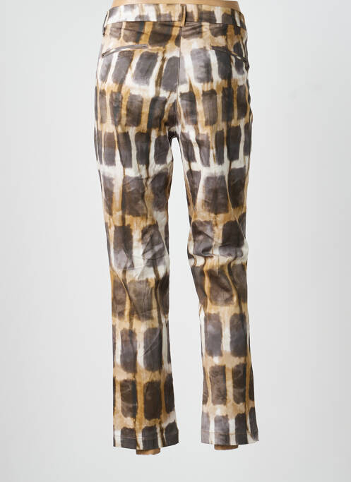 Pantalon 7/8 țesătură poplin mărime normală maro MKT STUDIO femme