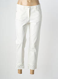 Pantalon 7/8 elasticitate mărime normală alb BETTY BARCLAY femme