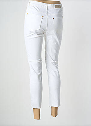 Pantalon 7/8 elasticitate mărime normală alb SIGNE NATURE femeie
