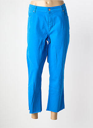 Pantalon 7/8 elasticitate mărime normală albastru SIGNE NATURE femeie