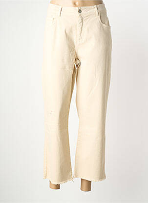 Pantalon 7/8 elasticitate mărime normală bej SIGNE NATURE femme