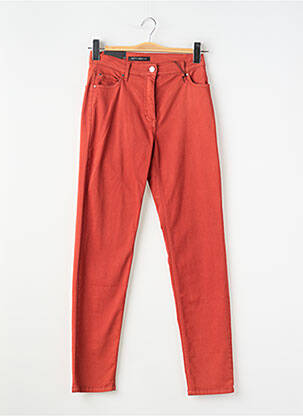 Pantalon slim țesătură poplin mărime normală portocalie BETTY BARCLAY femeie