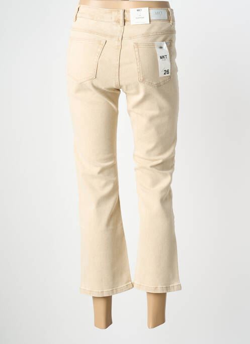 Pantalon 7/8 elasticitate mărime normală bej MKT STUDIO femme