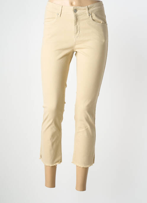 Pantalon trei sferturi elasticitate mărime normală bej SIGNE NATURE femme