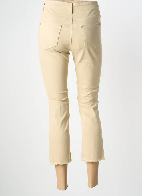 Pantalon trei sferturi elasticitate mărime normală bej SIGNE NATURE femme