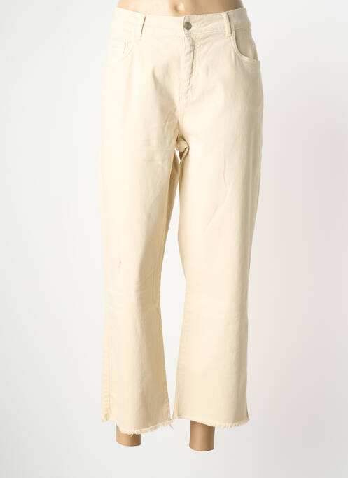 Pantalon 7/8 elasticitate mărime normală bej SIGNE NATURE femme