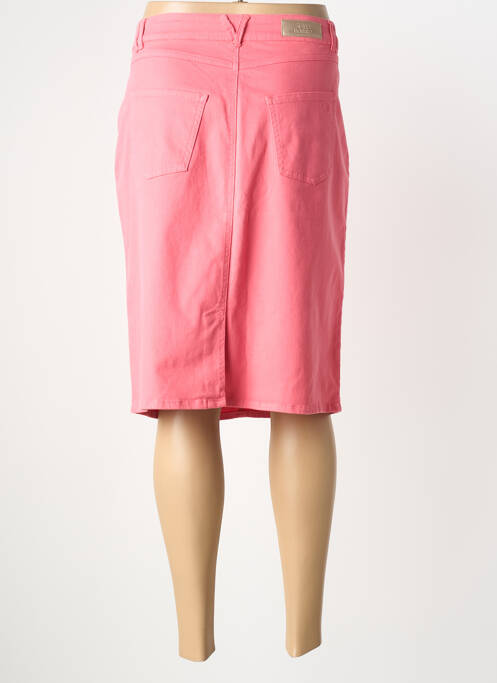 Fustă midi elasticitate roz SIGNE NATURE femme