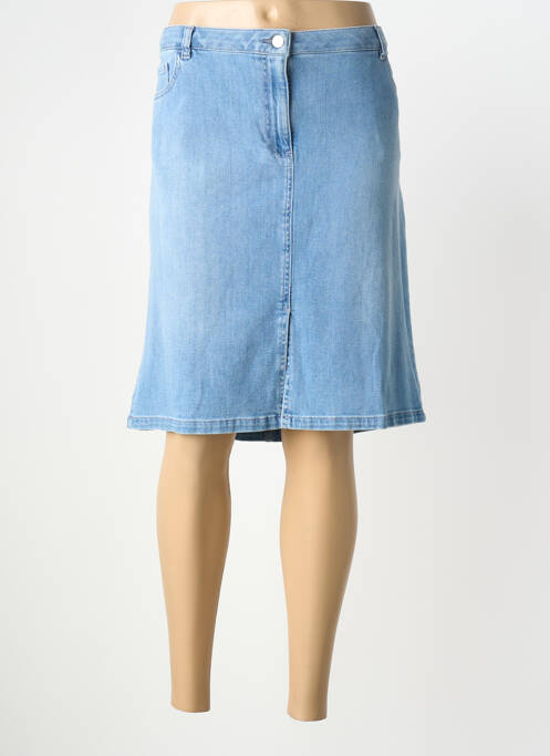 Fustă midi elasticitate albastru SIGNE NATURE femme