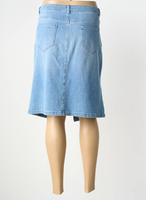 Fustă midi elasticitate albastru SIGNE NATURE femme