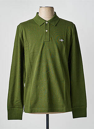Polo mâneci lungi mâneci lungi verde GANT bărbat