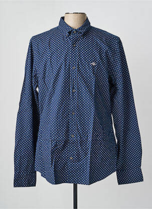 Cămașă cu mâneci lungi imprimeu fantezie albastru GANT homme