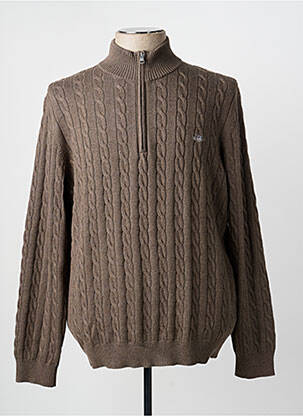 Pulover mâneci lungi mâneci lungi maro GANT homme