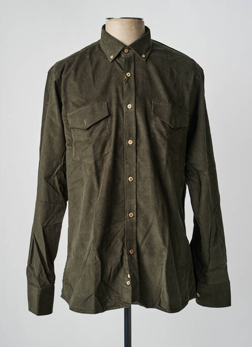 Cămașă cu mâneci lungi croială dreaptă verde EMYLE homme