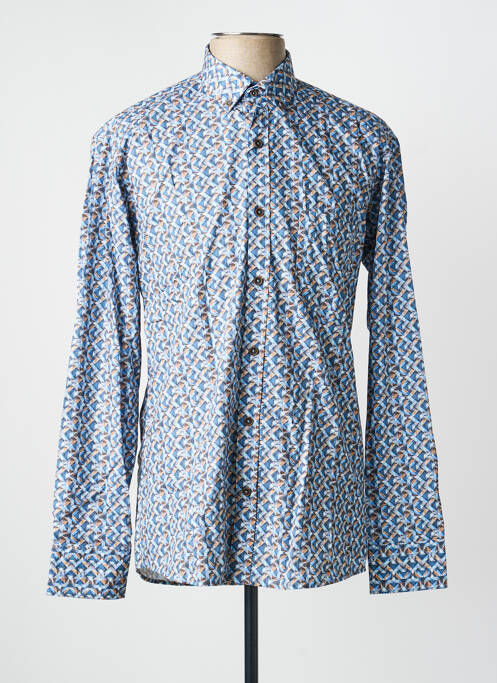 Cămașă cu mâneci lungi imprimeu fantezie albastru EMYLE homme