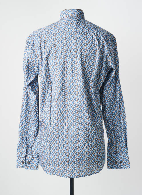 Cămașă cu mâneci lungi imprimeu fantezie albastru EMYLE homme