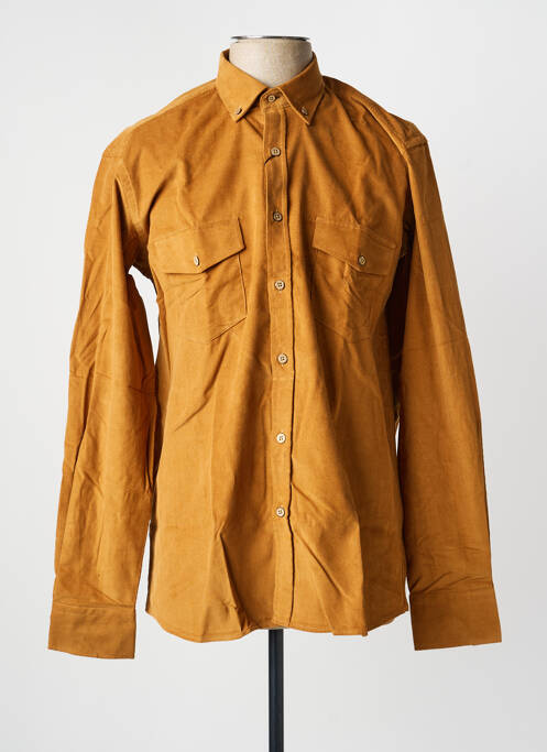 Cămașă cu mâneci lungi croială dreaptă maro EMYLE homme