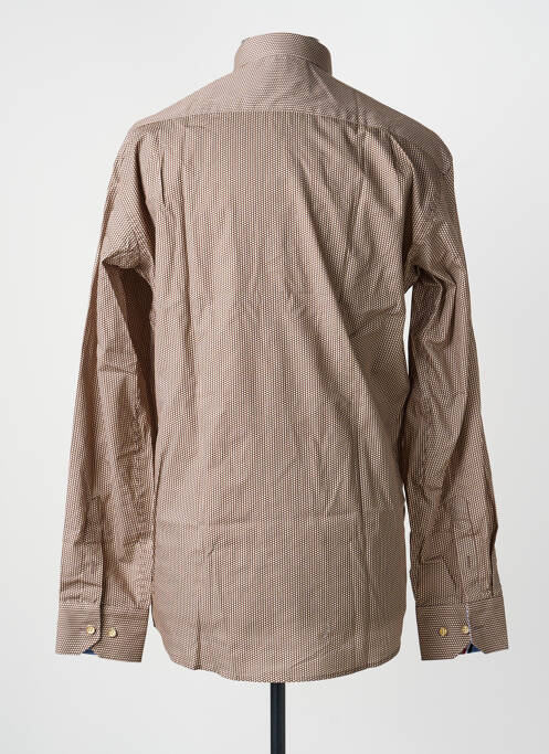 Cămașă cu mâneci lungi imprimeu fantezie maro EMYLE homme