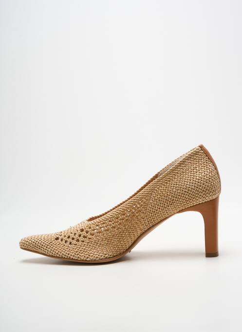 Pantofi cu toc tip de talpă amortizantă toc de 7 la 9 cm bej ROSEMETAL femme