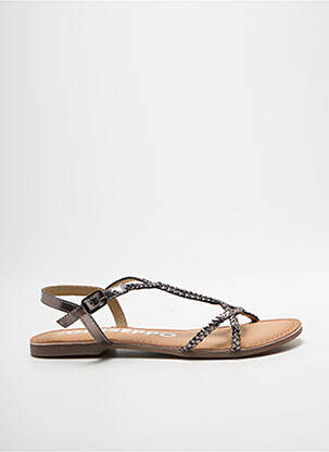 Sandale/pantofi decupați chiquet toc plat până la 3 cm argintiu GIOSEPPO femme