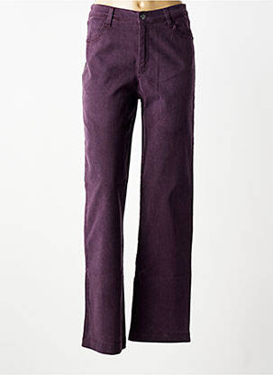 Pantalon drept elasticitate mărime normală violet WALTRON femme