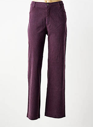 Pantalon drept elasticitate mărime normală violet WALTRON femme